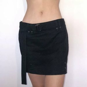 Tom Ford Mini black denim skirt US 8 M